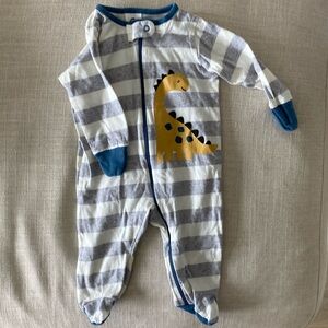 Dinosaur footie pajamas
